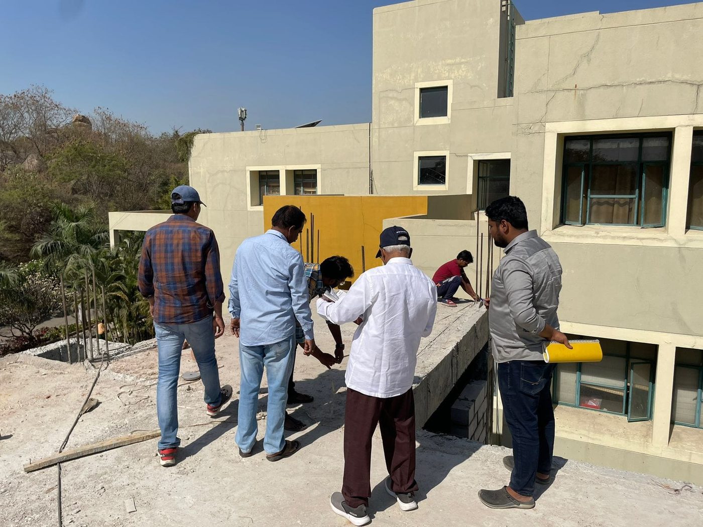 On-site quality inspection by the project team